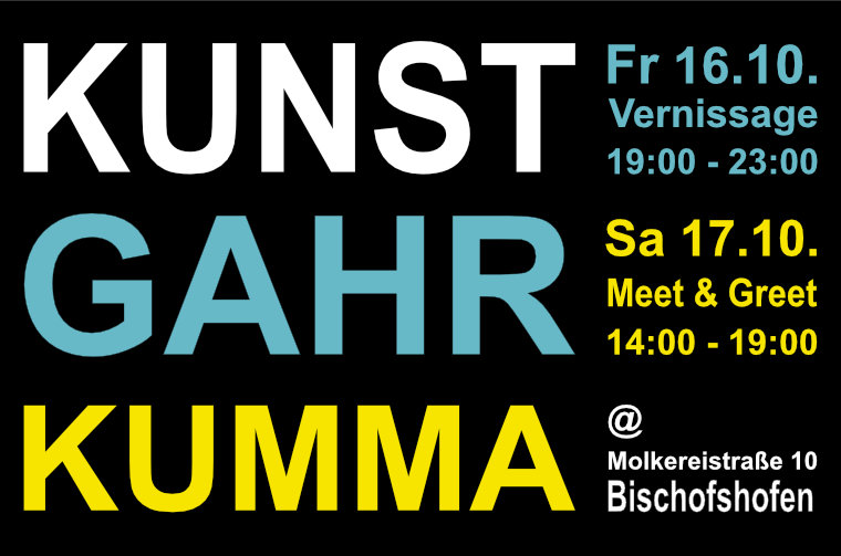 KUNST GAHR KUMMA Plakat