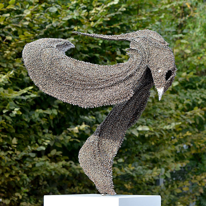 Geschweißte Tierskulptur aus Edelstahl