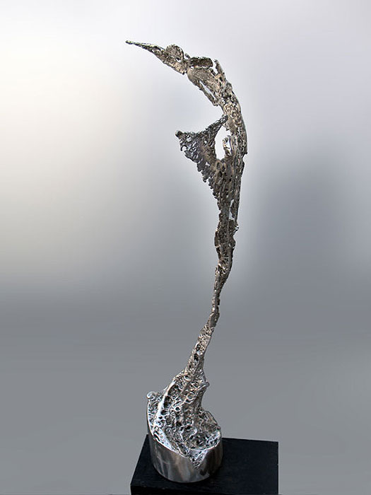 Eine geschweißte Skulptur aus Stahl, Metallkunst von Stefan Gahr