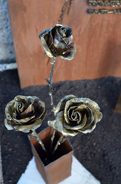 Rosen aus Bronze