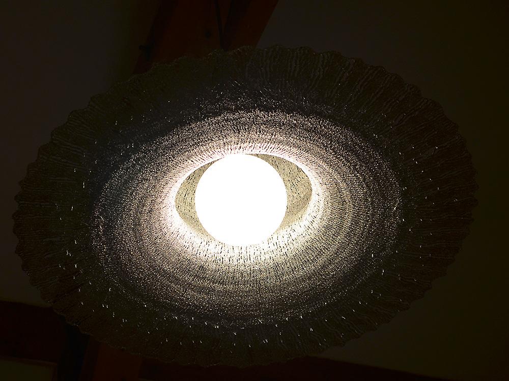 Lichtkunst, Extravagante Lampe, Moderner Luster, Geschweißte Deckenlampe