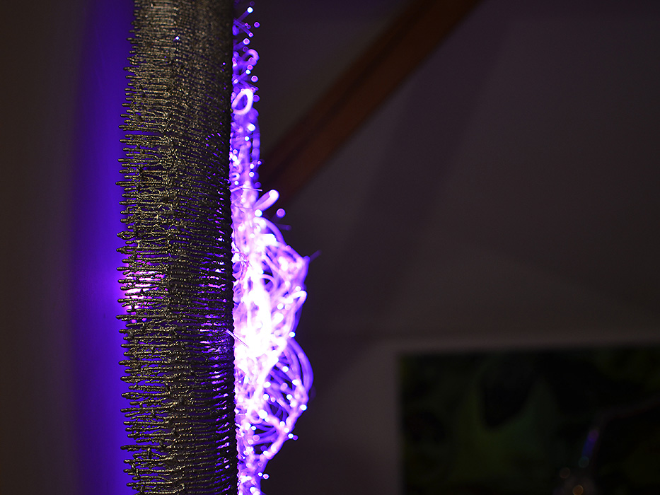 Moderne Lichtskulptur für die Wand, Für den Wohnraum