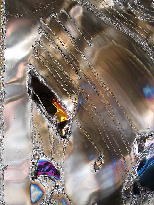 Detail mit Schweißlinien