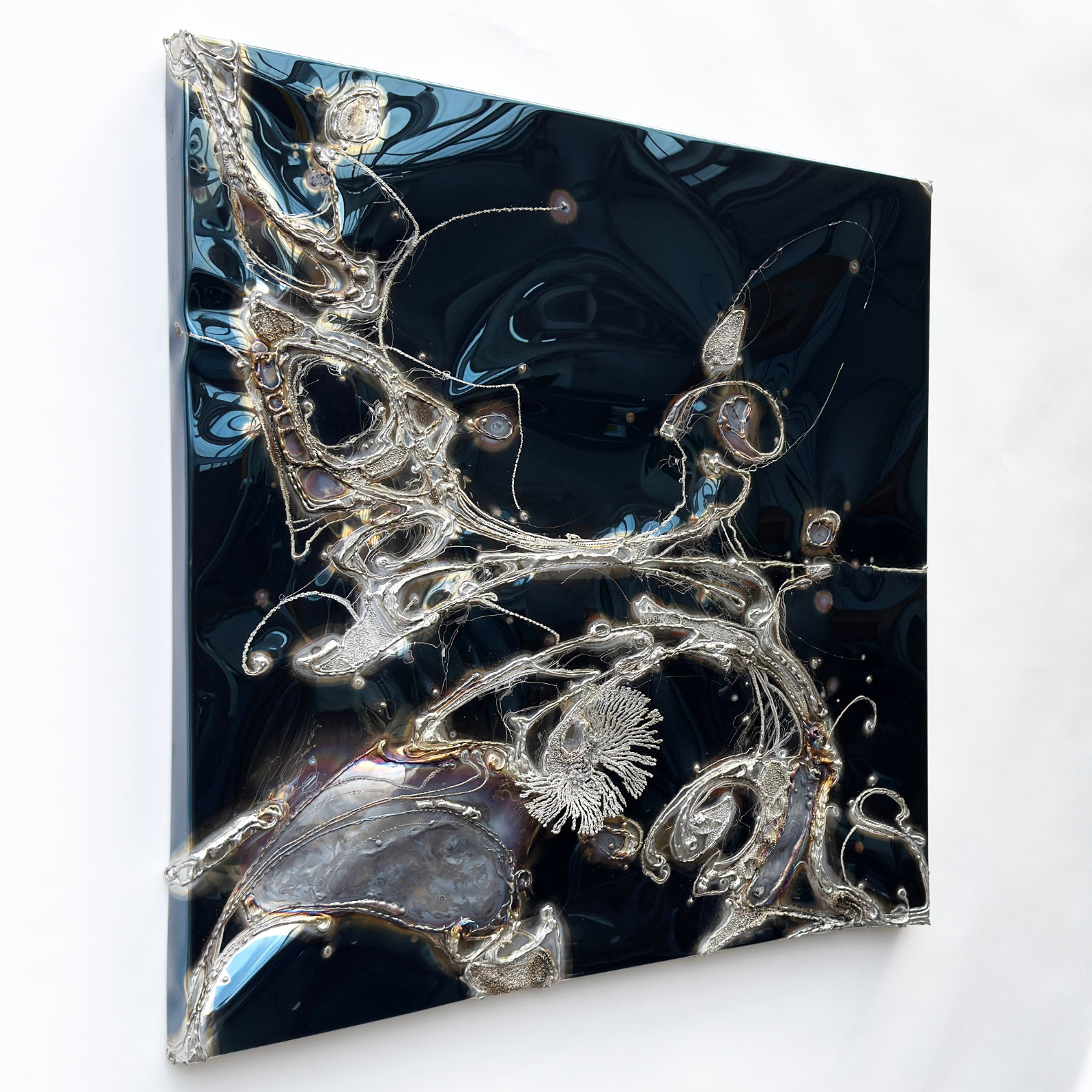 Unique Artwork, Blue Wall Object