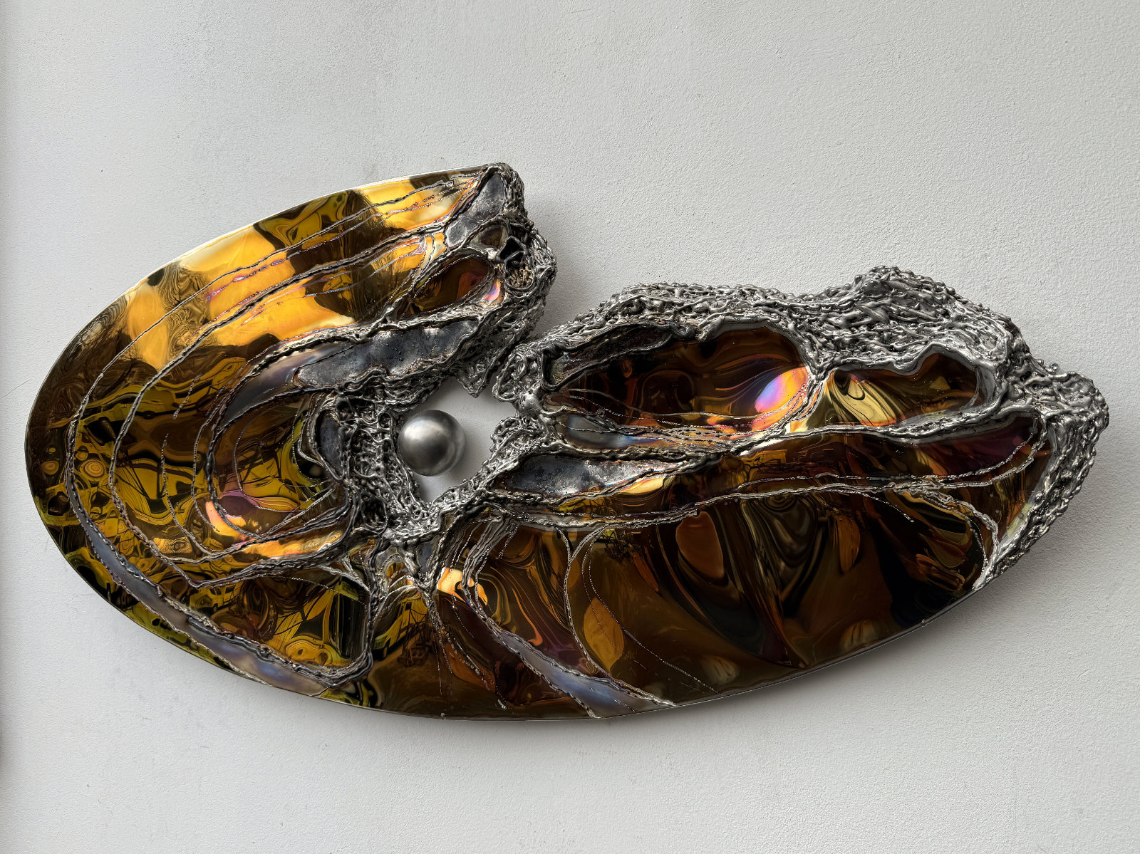 Unikat, Rundes Metallbild