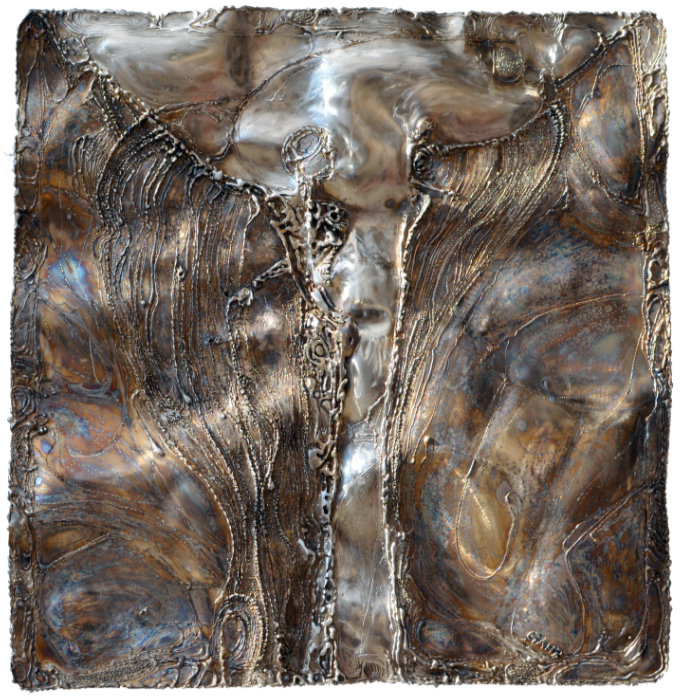 Wandobjekt aus Metall