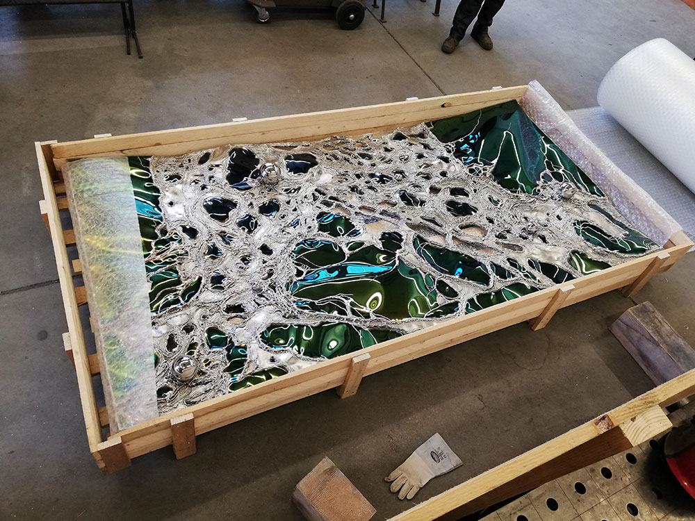 Wandskulpturen direkt vom Metall-Künstler kaufen