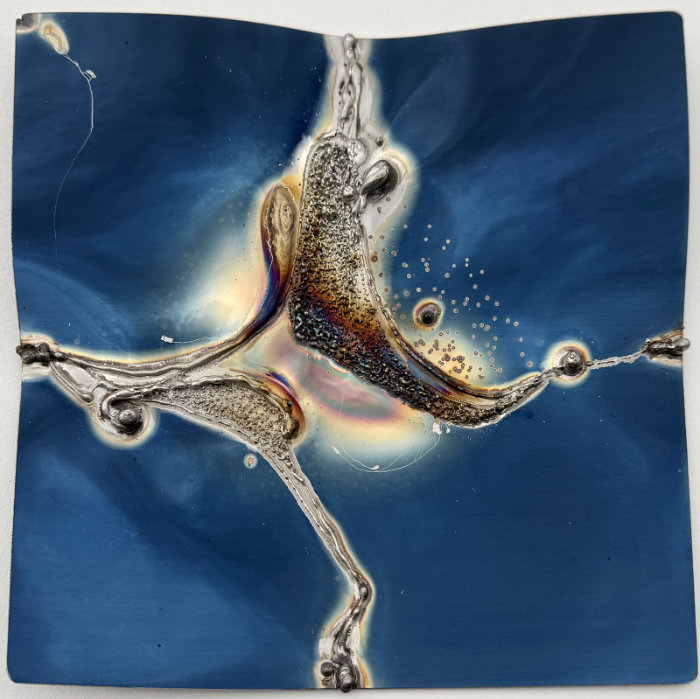 Blue, Polished Stainless Steel