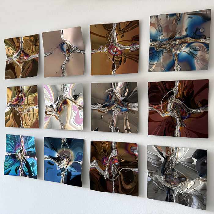 Metallbild aus Corten-Stahl