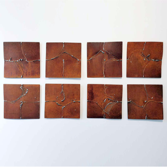Metallbild aus Corten-Stahl