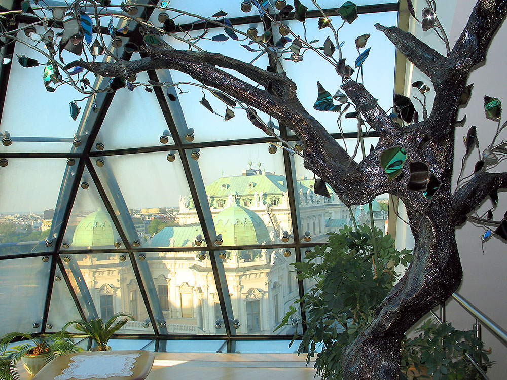 Geschweißte Baum-Skulptur für den Wohnraum