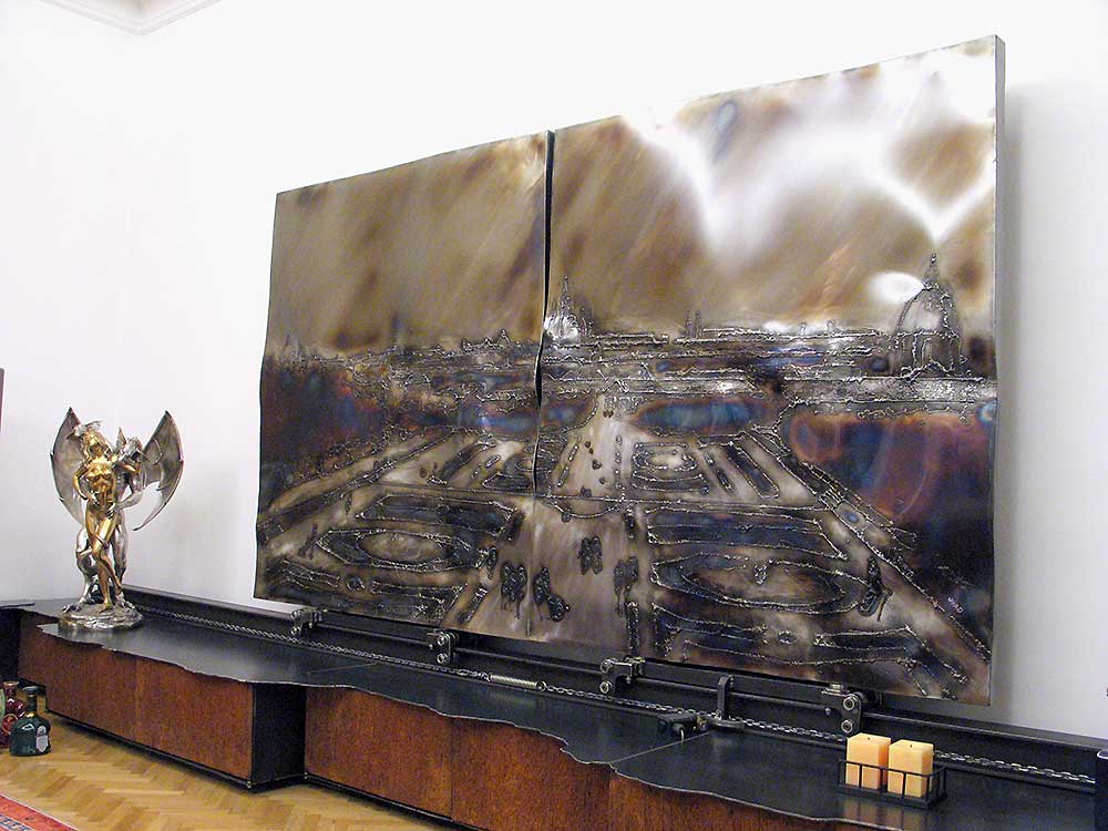 Modernes Metall-Design Bild