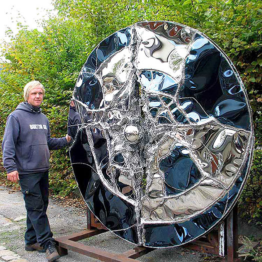 Robert Gahr, Geschweißte Kunst aus Edelstahl