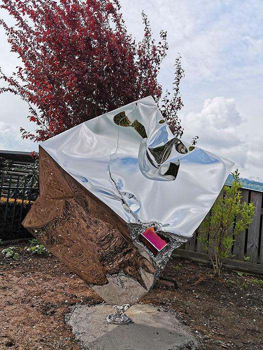 Abstrakte Kunst für den Garten