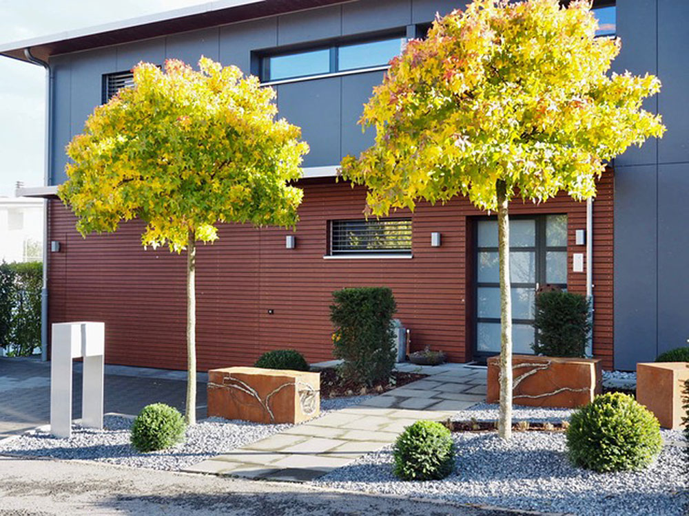 Beleuchtungskörper aus Corten-Stahl