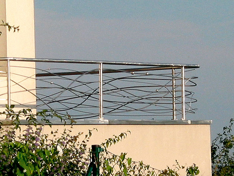 Zaun aus Edelstahl