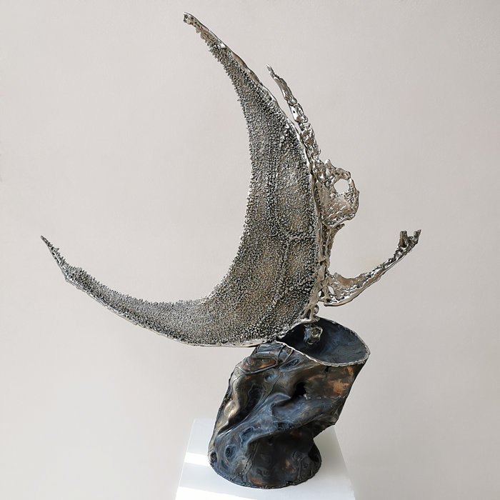 Welded Stainless Sculpture - Icarus