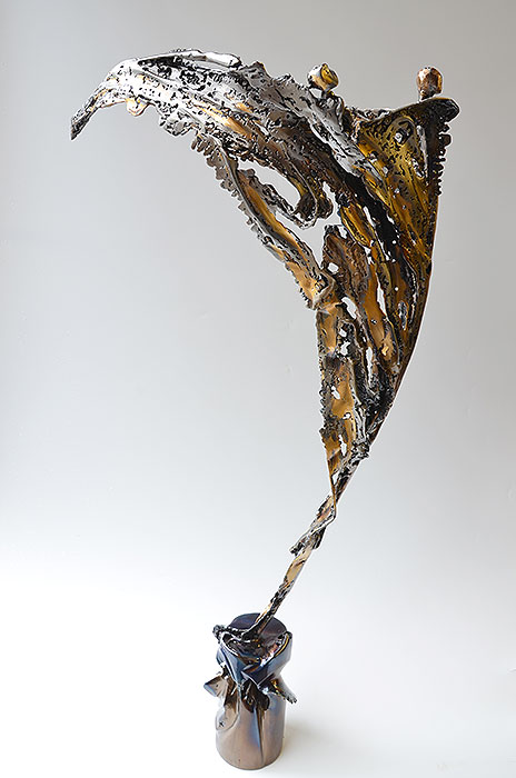 Bronze And Steel Sculpture