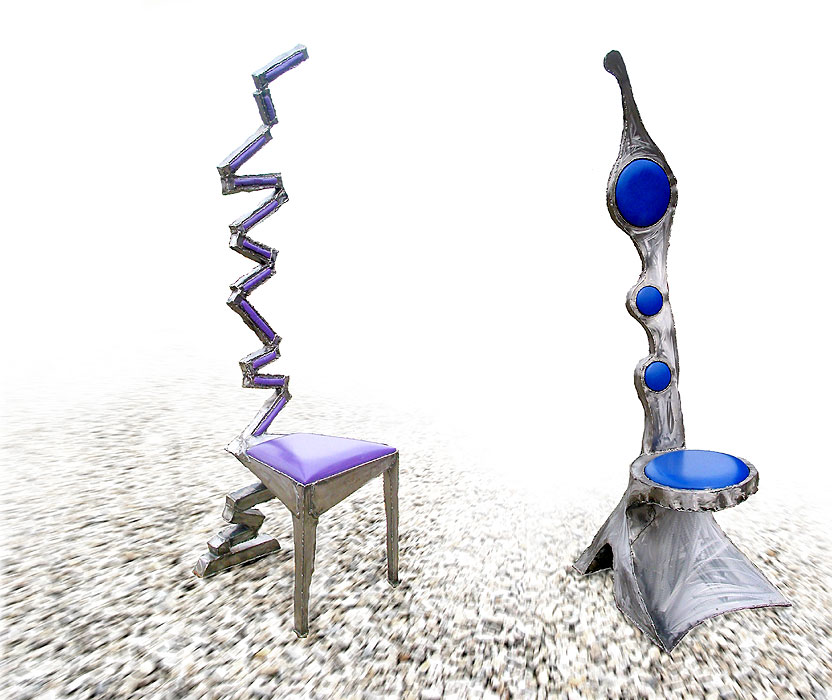 Welded metal art furnitures