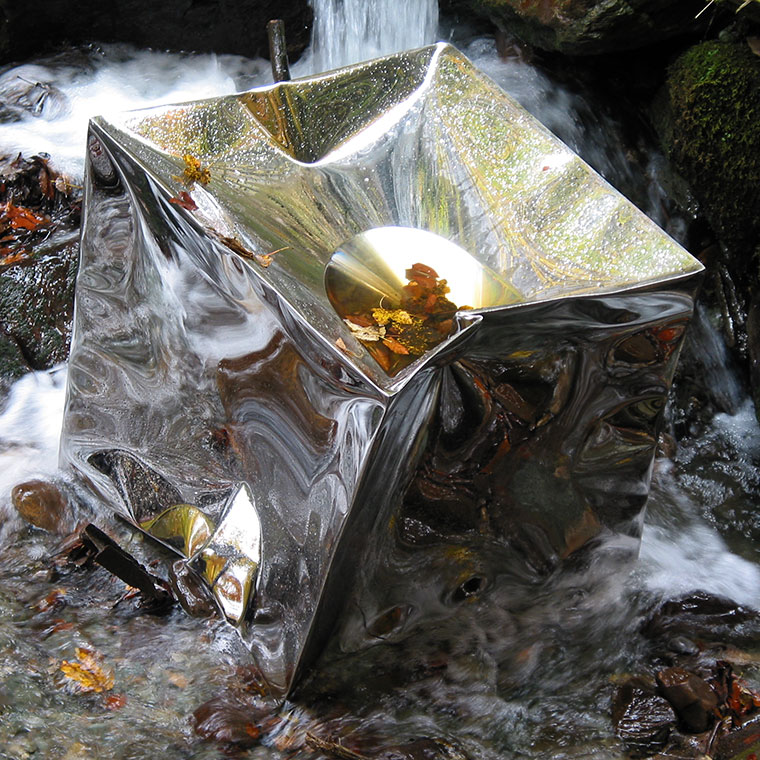 Metal art sculptures inspired by nature
