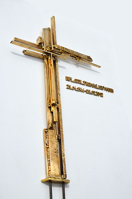 Cross Grave, Welded Bronze Artwork