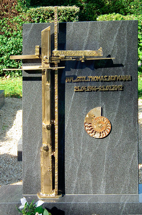 Cross Gravestone, Modern Bronze Artwork