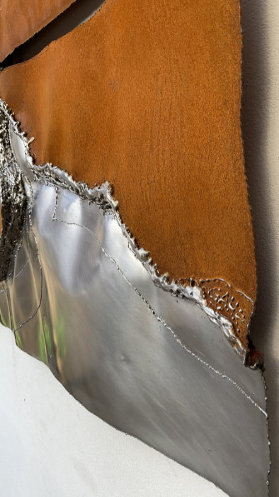 Metal Art of Rusted Steel