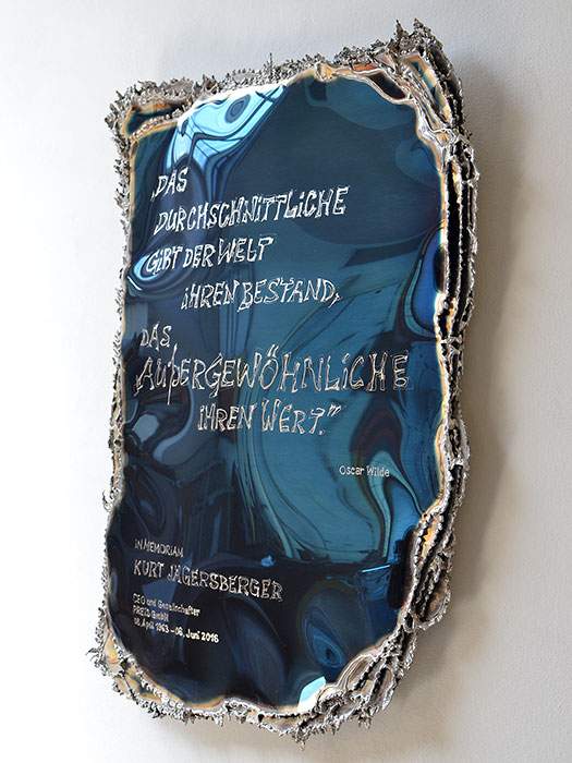 Modern Memorial Plaque of Stainless Steel