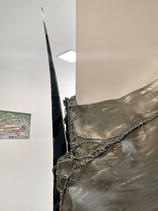 Modern Memorial Sculpture of Stainless Steel