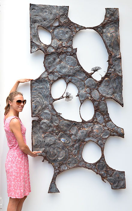 Abstract Metal Wall Sculpture