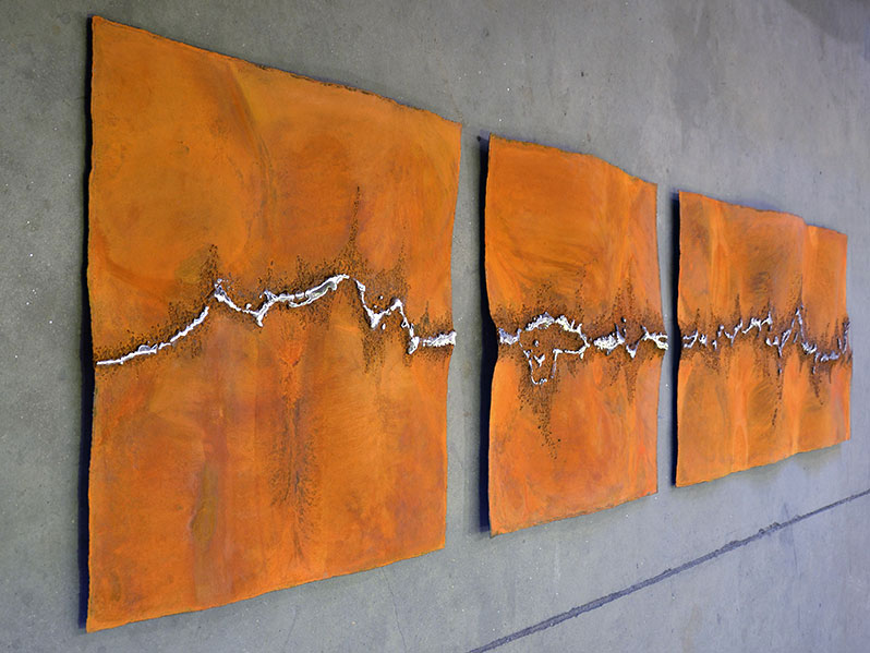 Rusted Wall Design in Corten Steel