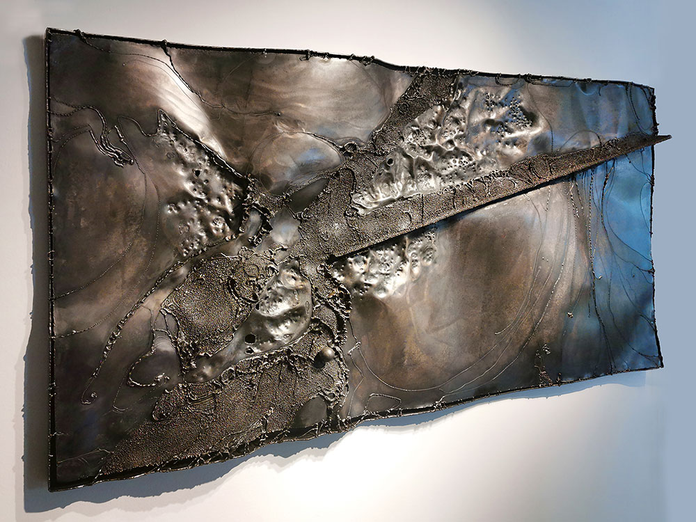 Black Wall Art, Abstract Metal Art