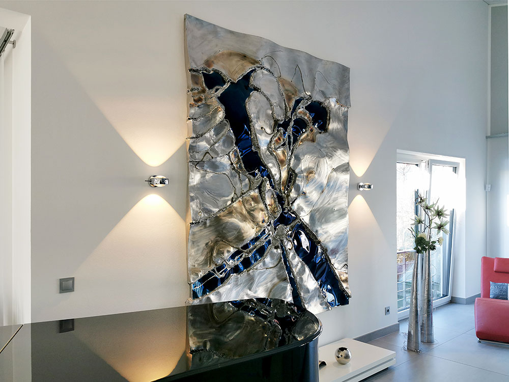 Modern Metal Wall Artwork, XXL