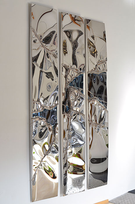 Metal Artwork, Modern Art Wall Sculpture