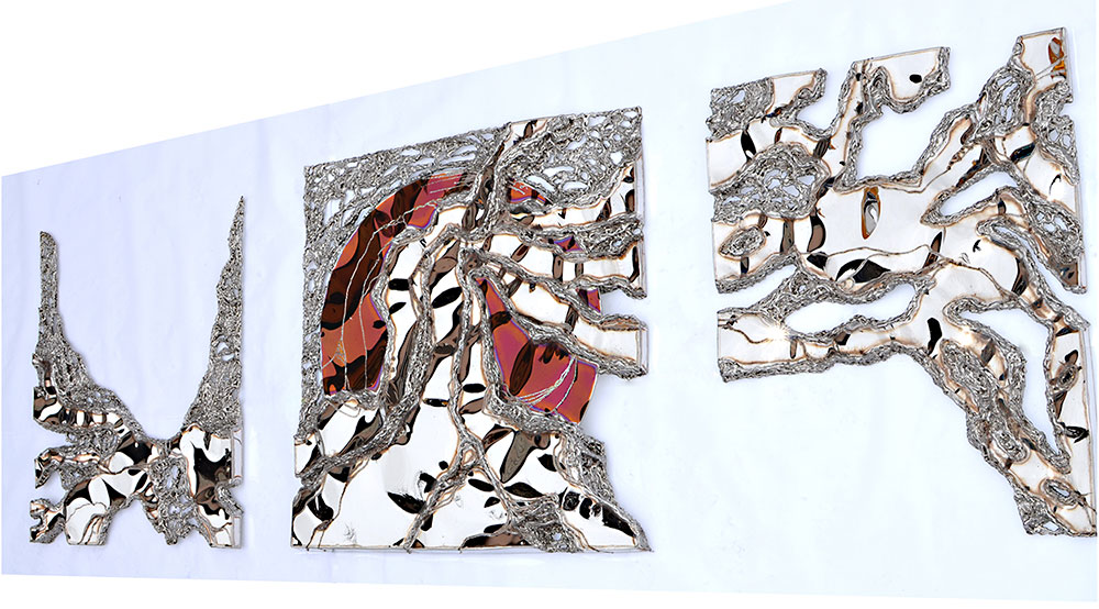 Modern Metal Wall Sculpture for Living Room
