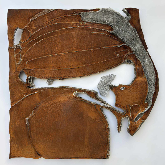 Contemporary Wall Sculpture, Corten-Steel