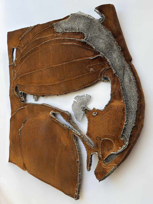 Contemporary Wall Sculpture, Corten-Steel