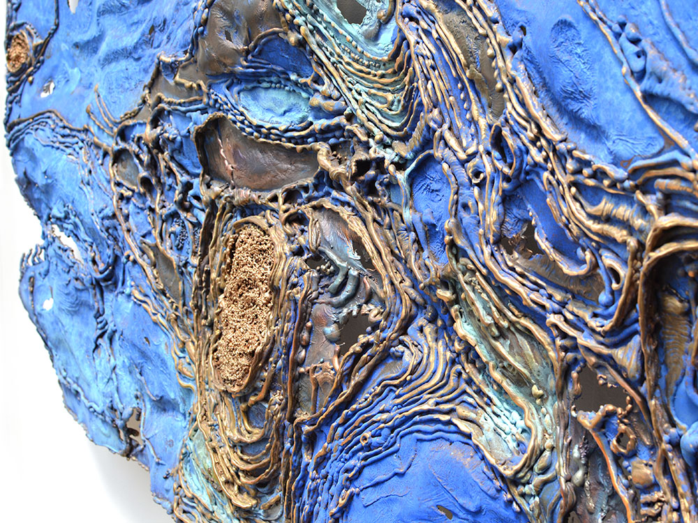 Modern Metal Painting, Bronze Artwork