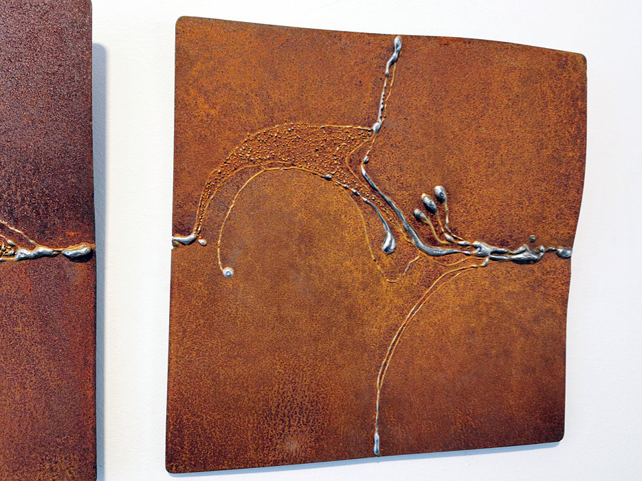 Metal Wall Art of Rusted Steel