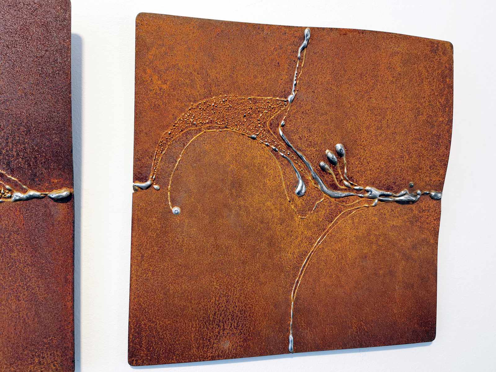 Metal Wall Art of Rusted Steel