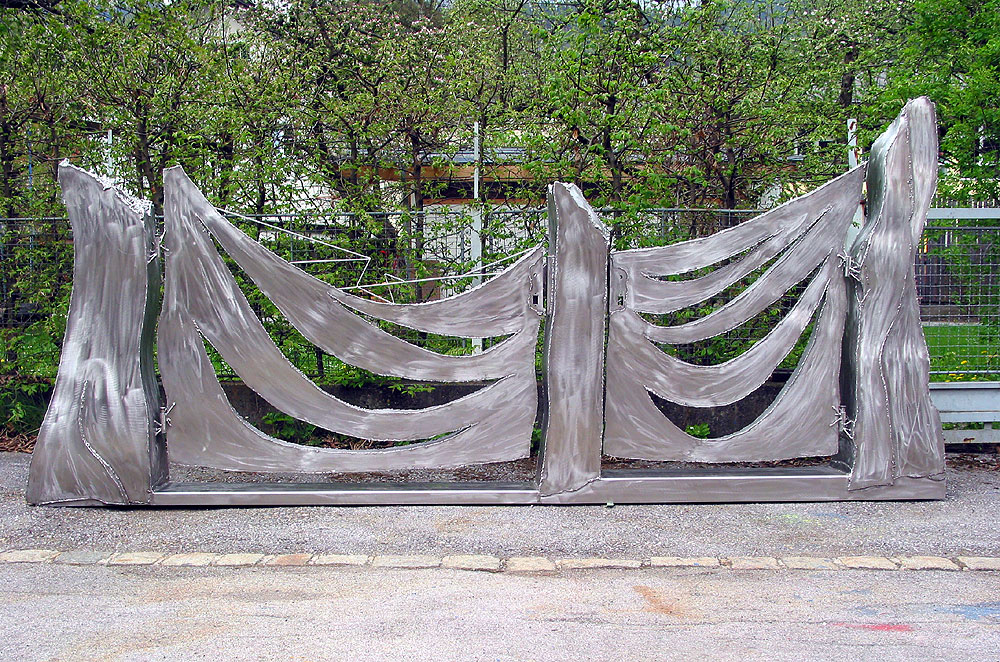 Metal gate. Unique piece.