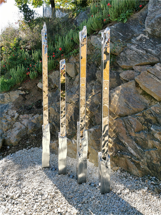 Garden Art, Stelaes of Stainless Steel