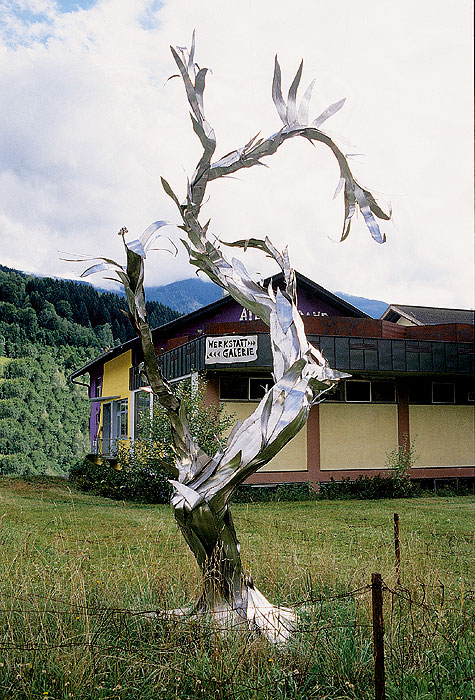 Metal Flower Sculpture