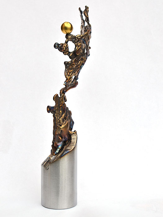 Unique Corporate Trophy, Metal Art Trophy