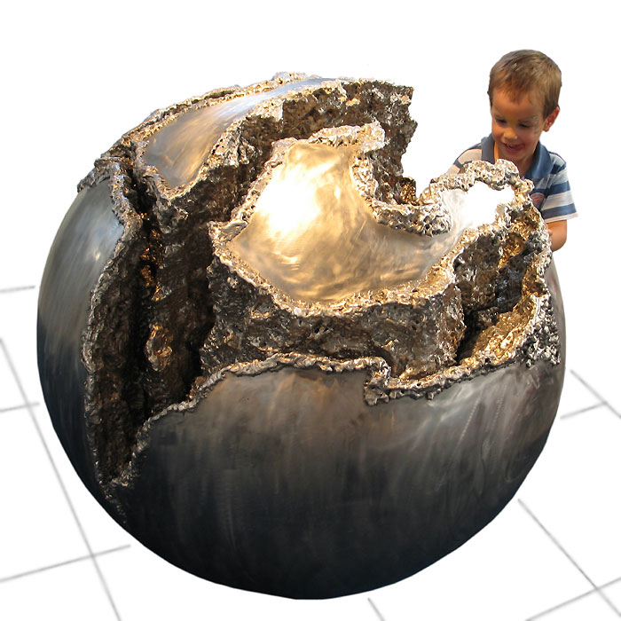 Sphere Sculpture of Stainless Steel
