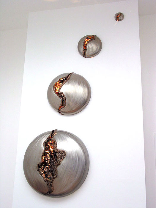 Contemporary Metal Wall Fountain